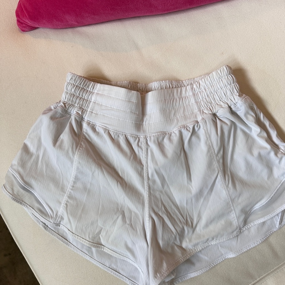 lululemon athletica white Athletic Shorts